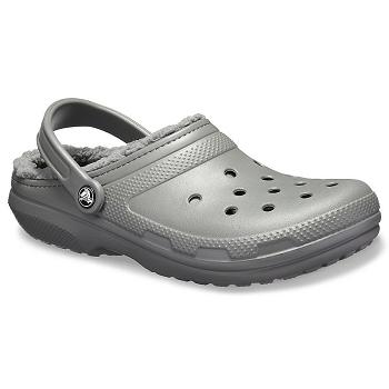 Crocs Classic Lined Clog Siva - Damske Dreváky